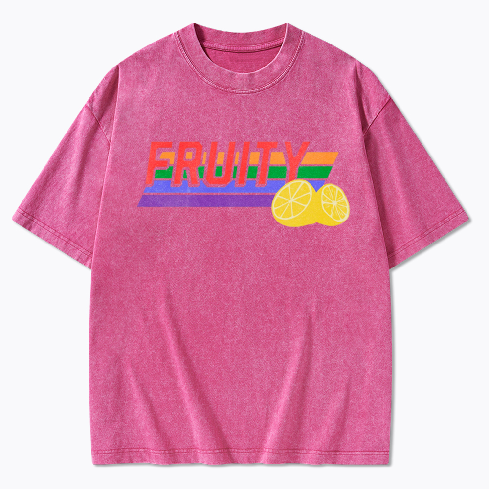 Fruity LBGTQ Pride Washed T-Shirt