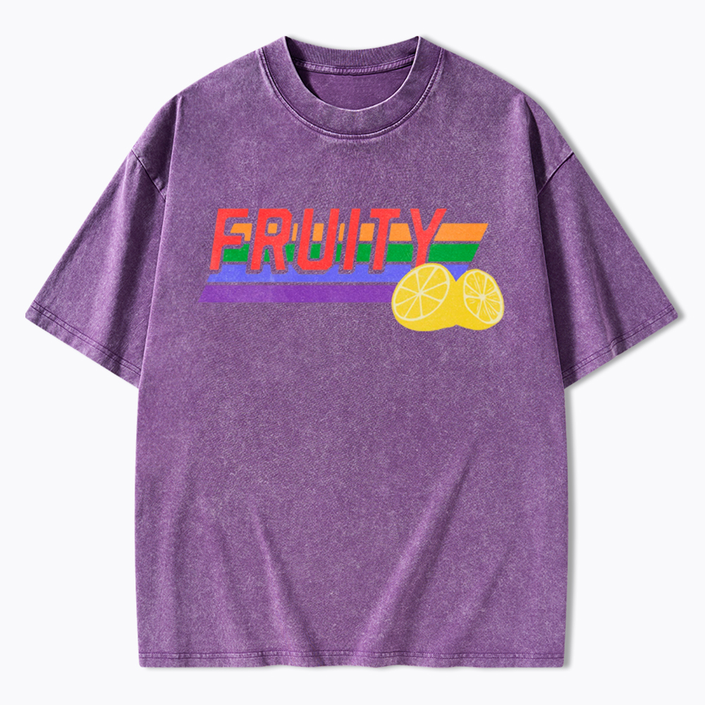 Fruity LBGTQ Pride Washed T-Shirt