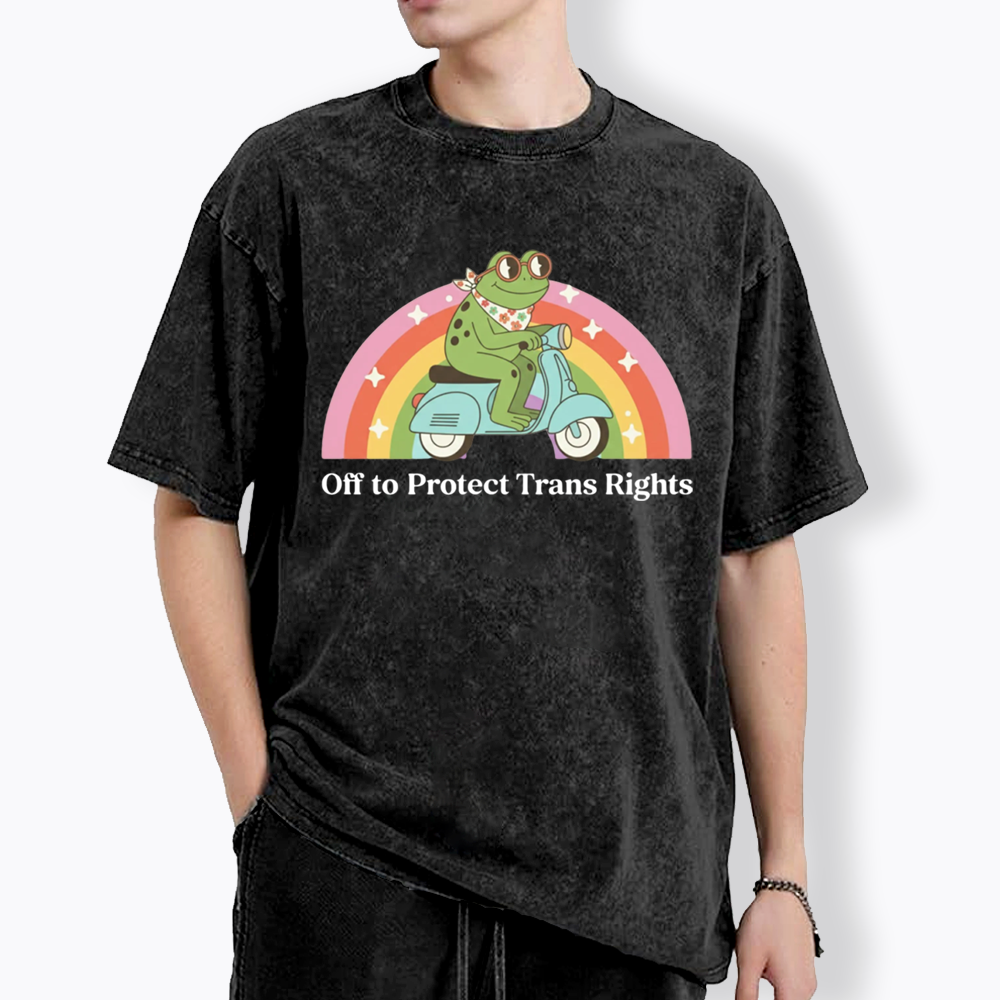 Protect Trans Rights Washed T-Shirt