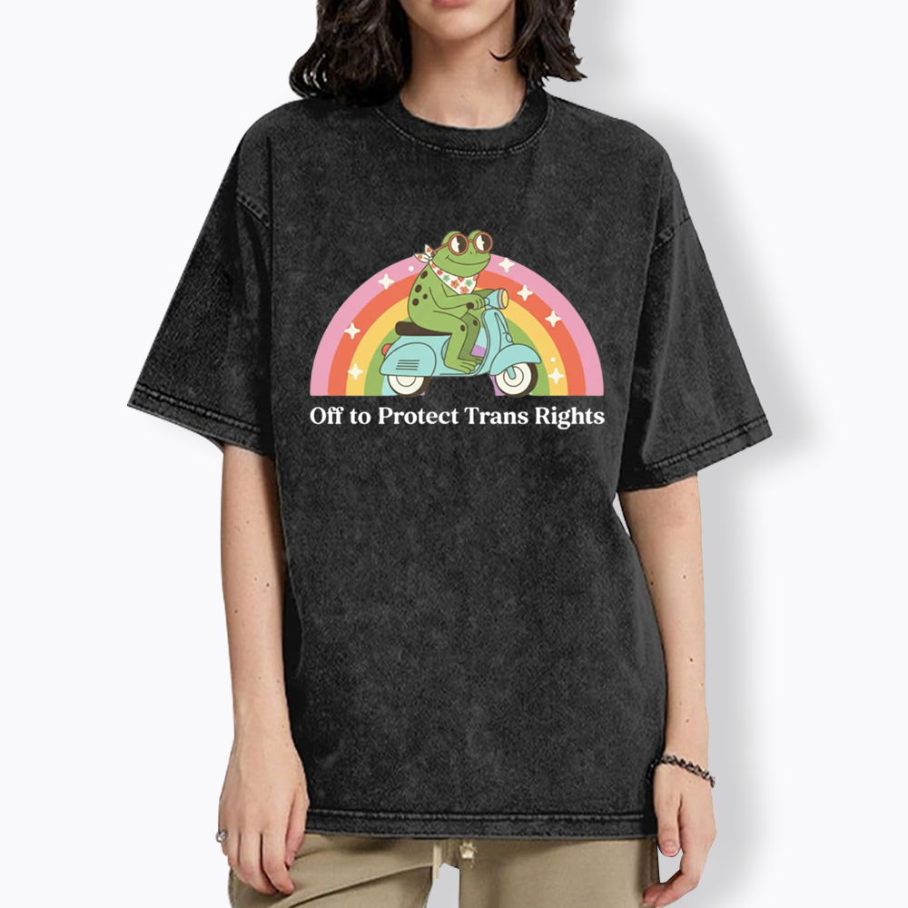 Protect Trans Rights Washed T-Shirt