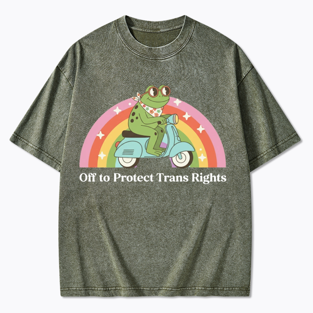 Protect Trans Rights Washed T-Shirt