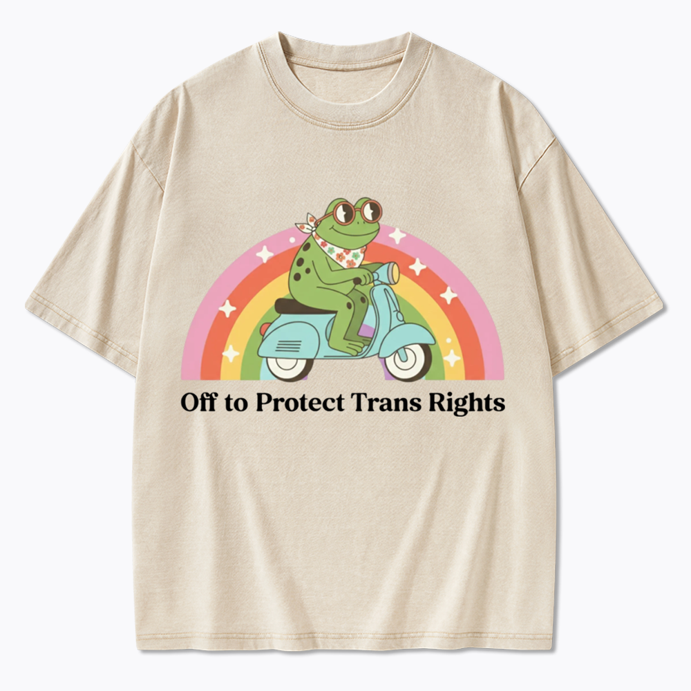 Protect Trans Rights Washed T-Shirt