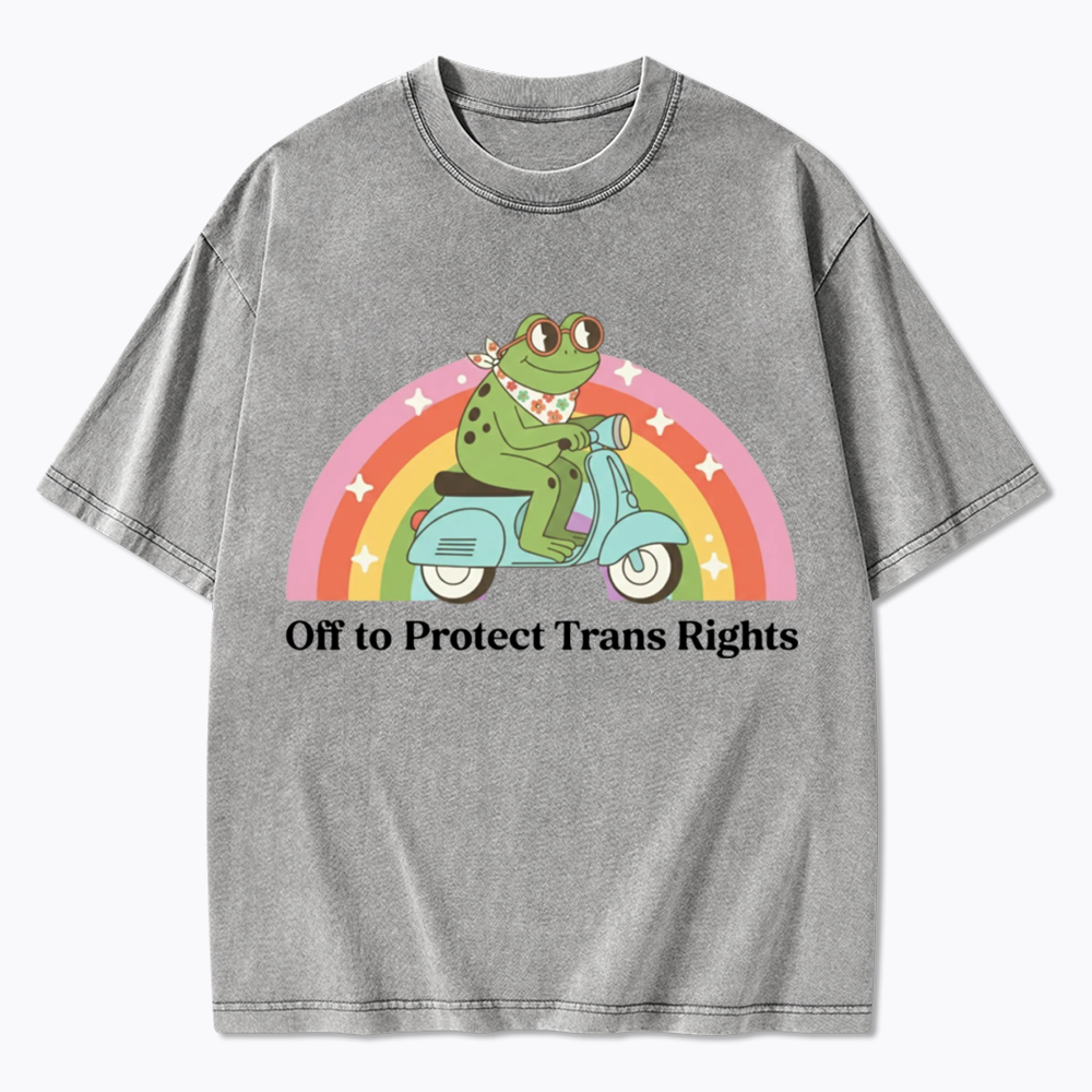 Protect Trans Rights Washed T-Shirt