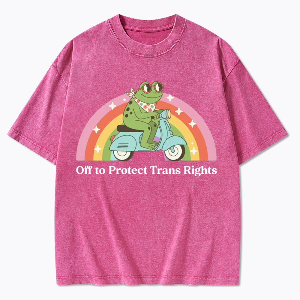 Protect Trans Rights Washed T-Shirt