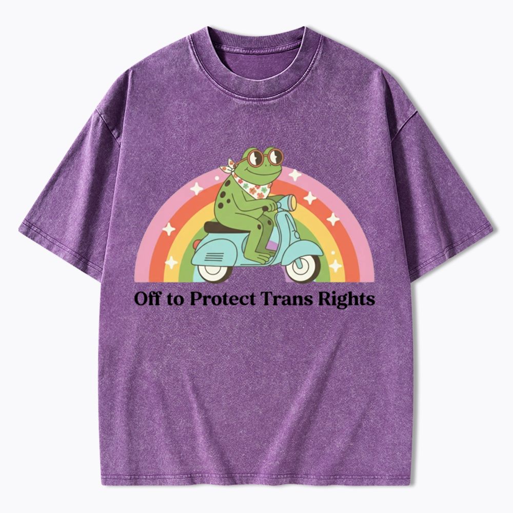 Protect Trans Rights Washed T-Shirt