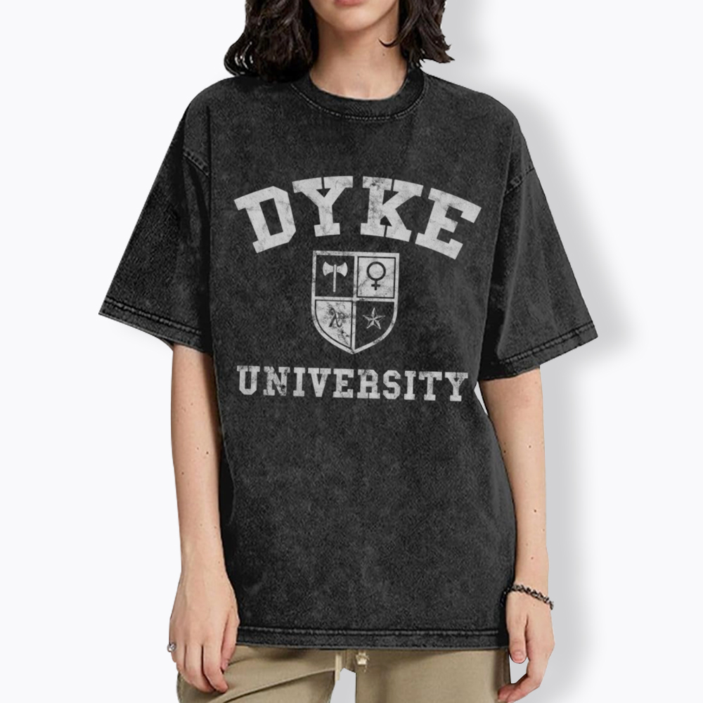 Dyke University Washed T-Shirt