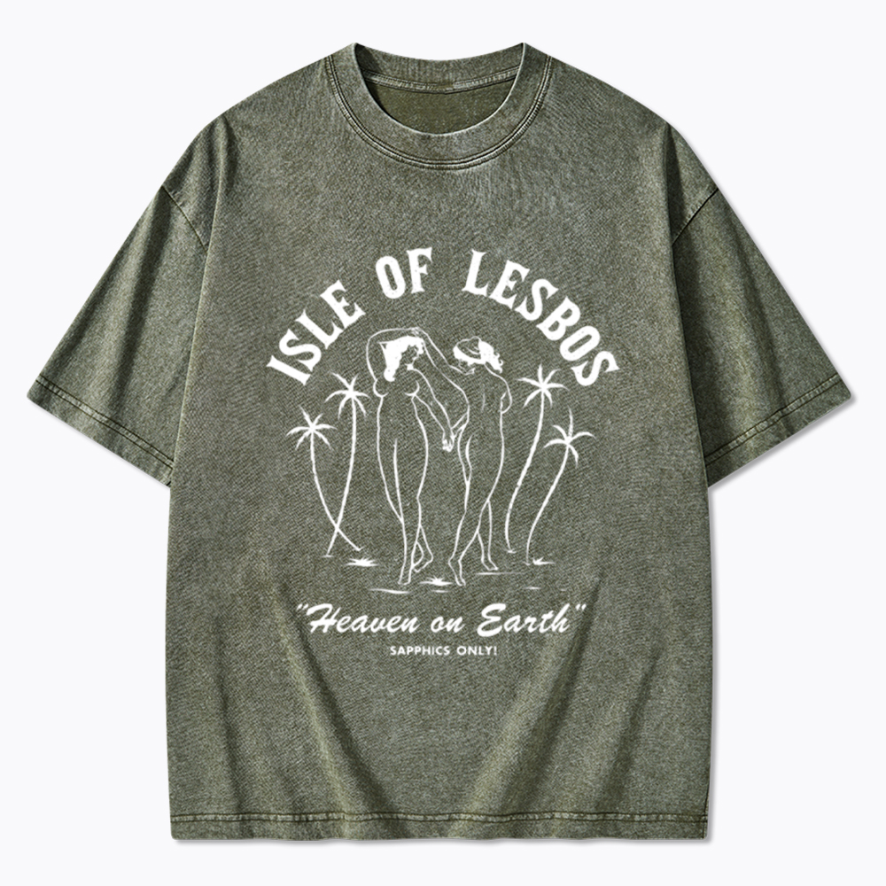 Isle of Lesbos Washed T-Shirt