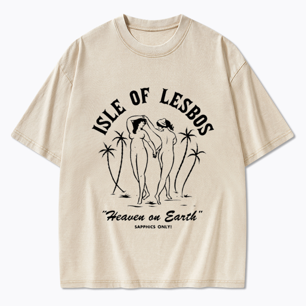 Isle of Lesbos Washed T-Shirt