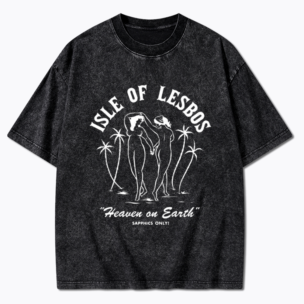 Isle of Lesbos Washed T-Shirt