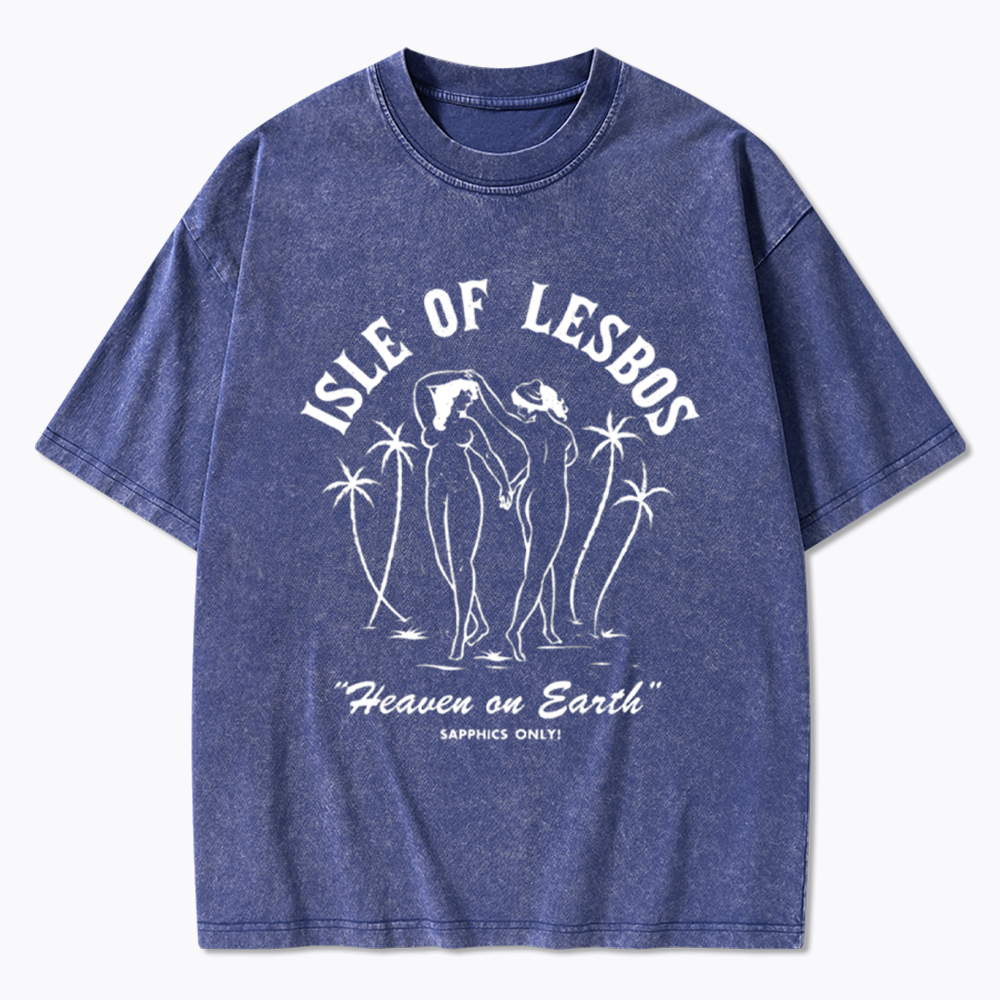 Isle of Lesbos Washed T-Shirt