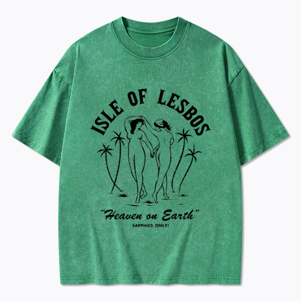 Isle of Lesbos Washed T-Shirt