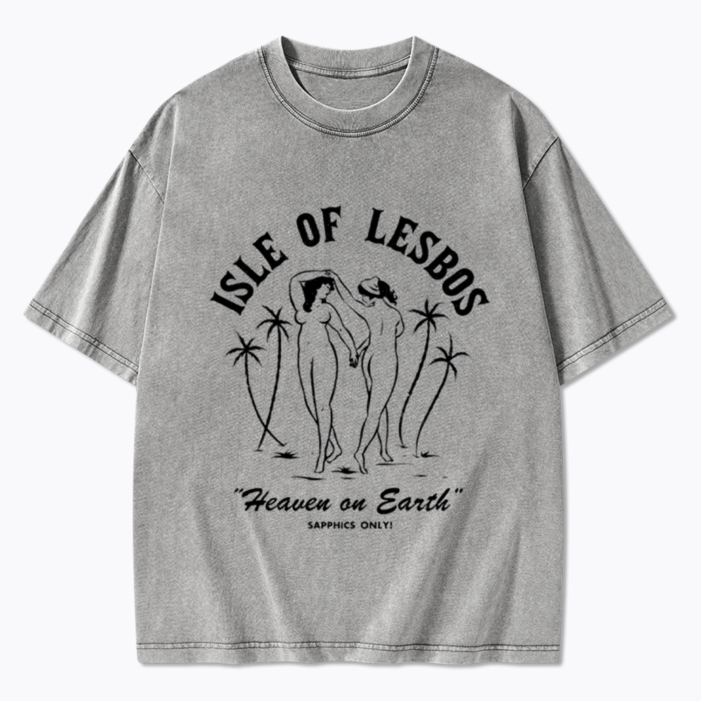 Isle of Lesbos Washed T-Shirt