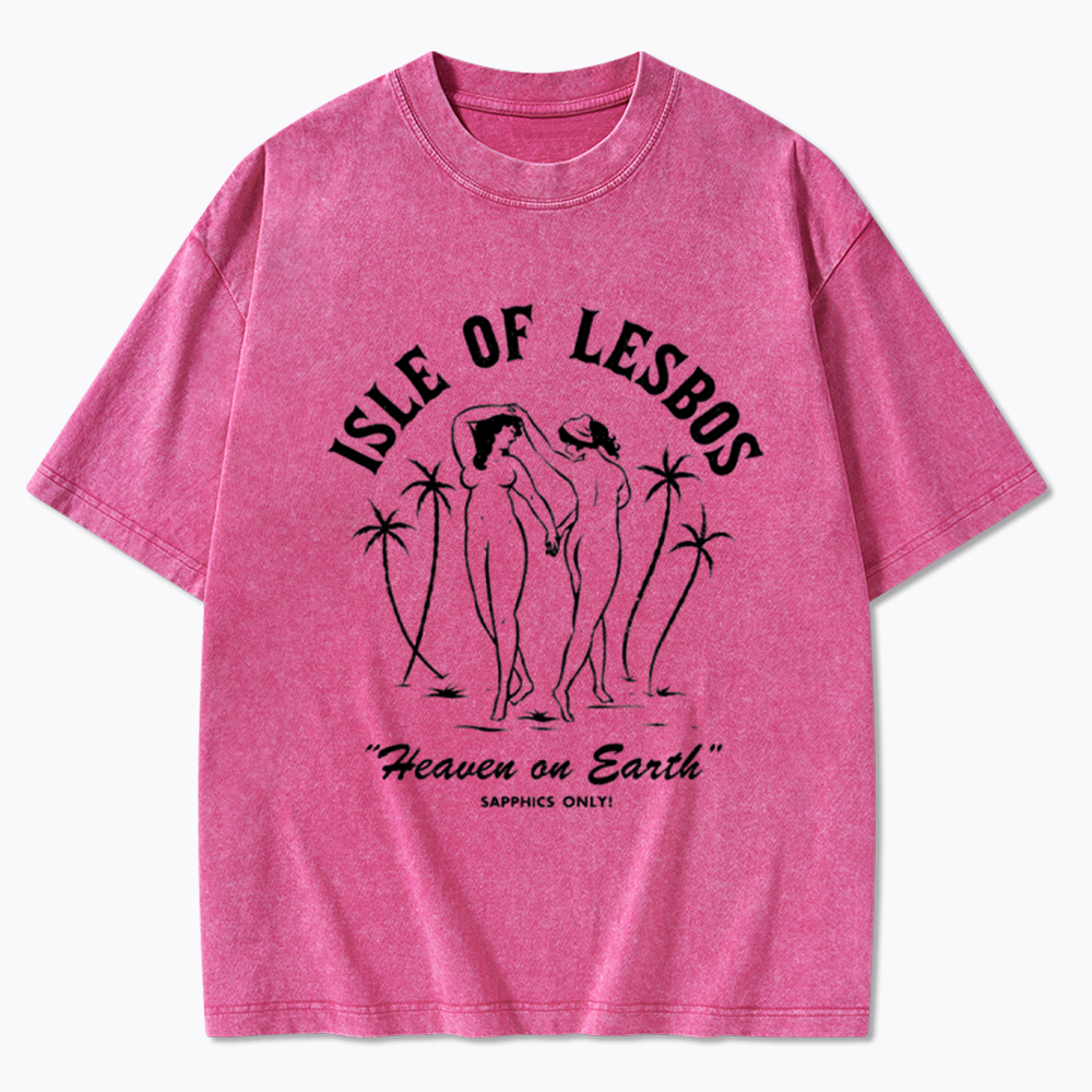 Isle of Lesbos Washed T-Shirt