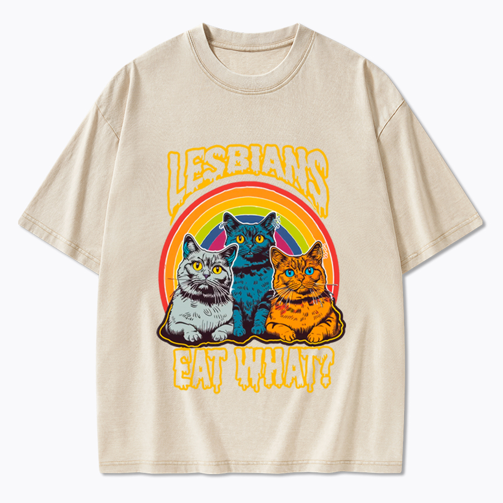 Funny Lesbians Eat What Washed T-Shirt