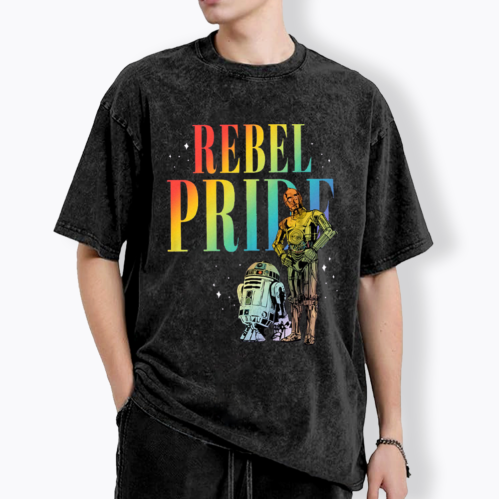 Rebel Rainbow Pride Washed T-Shirt
