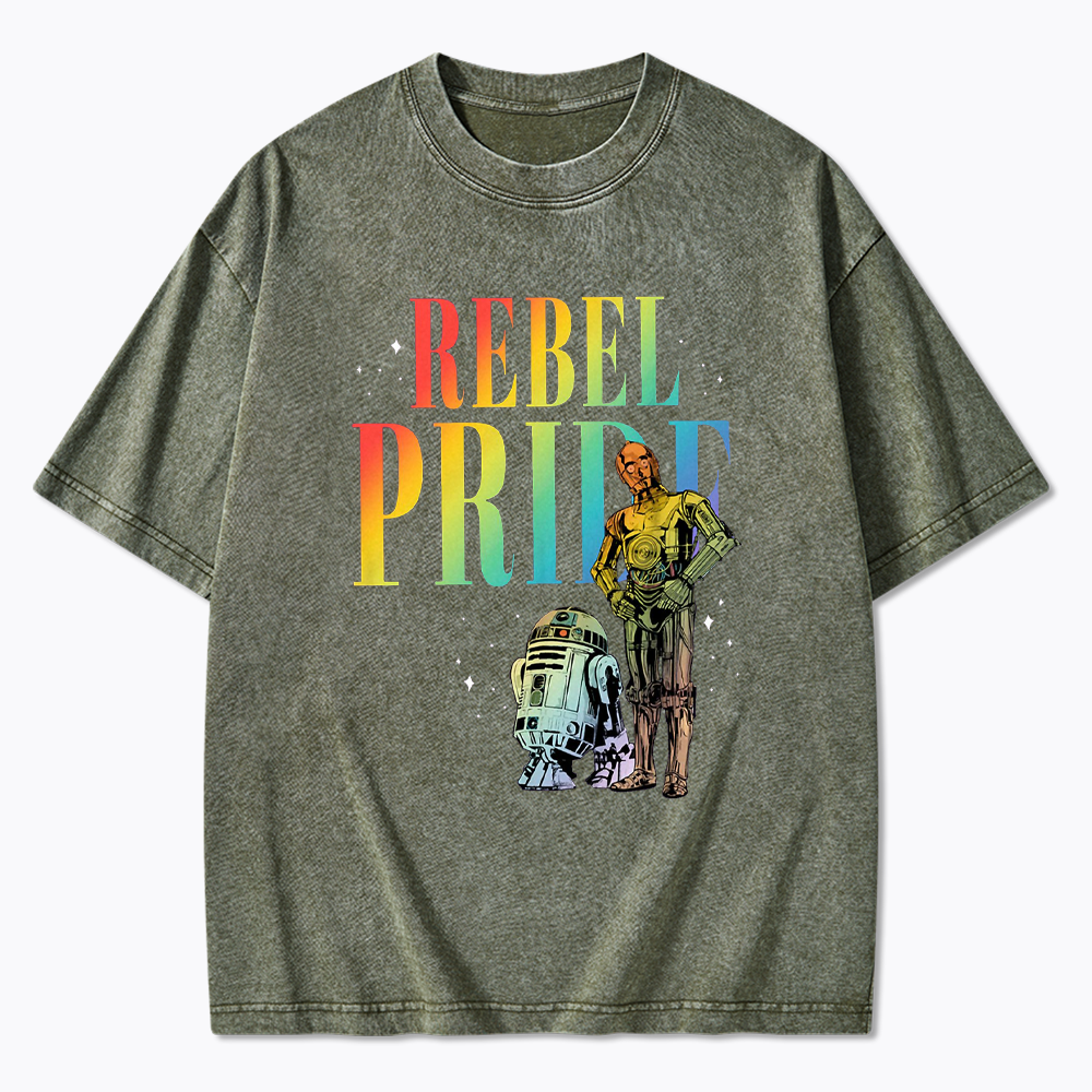Rebel Rainbow Pride Washed T-Shirt