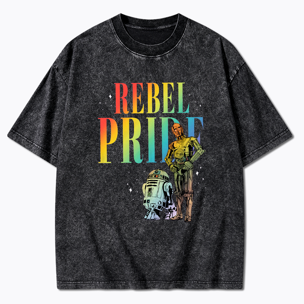 Rebel Rainbow Pride Washed T-Shirt