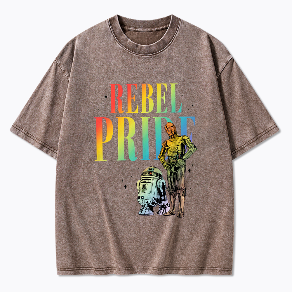 Rebel Rainbow Pride Washed T-Shirt