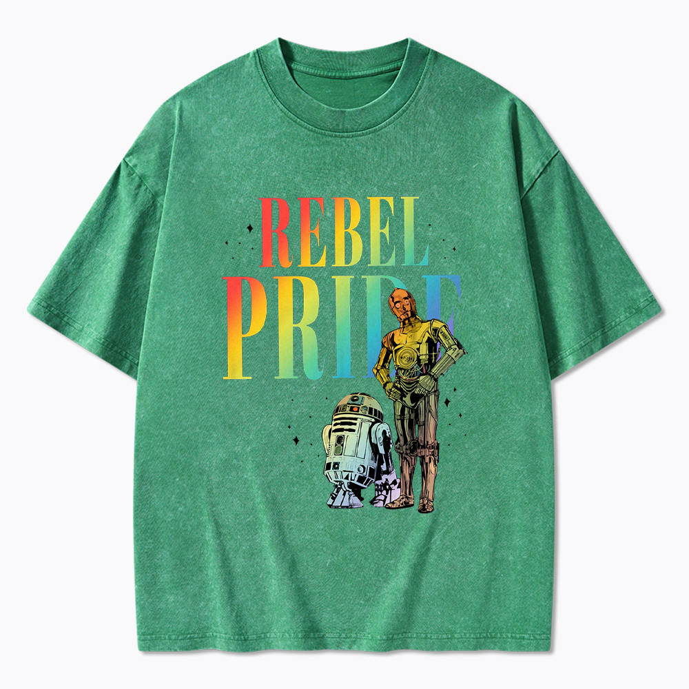 Rebel Rainbow Pride Washed T-Shirt