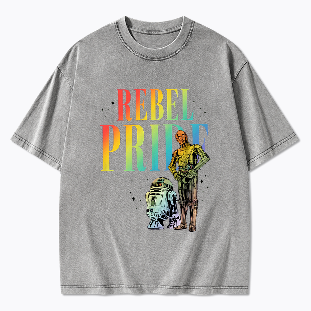 Rebel Rainbow Pride Washed T-Shirt