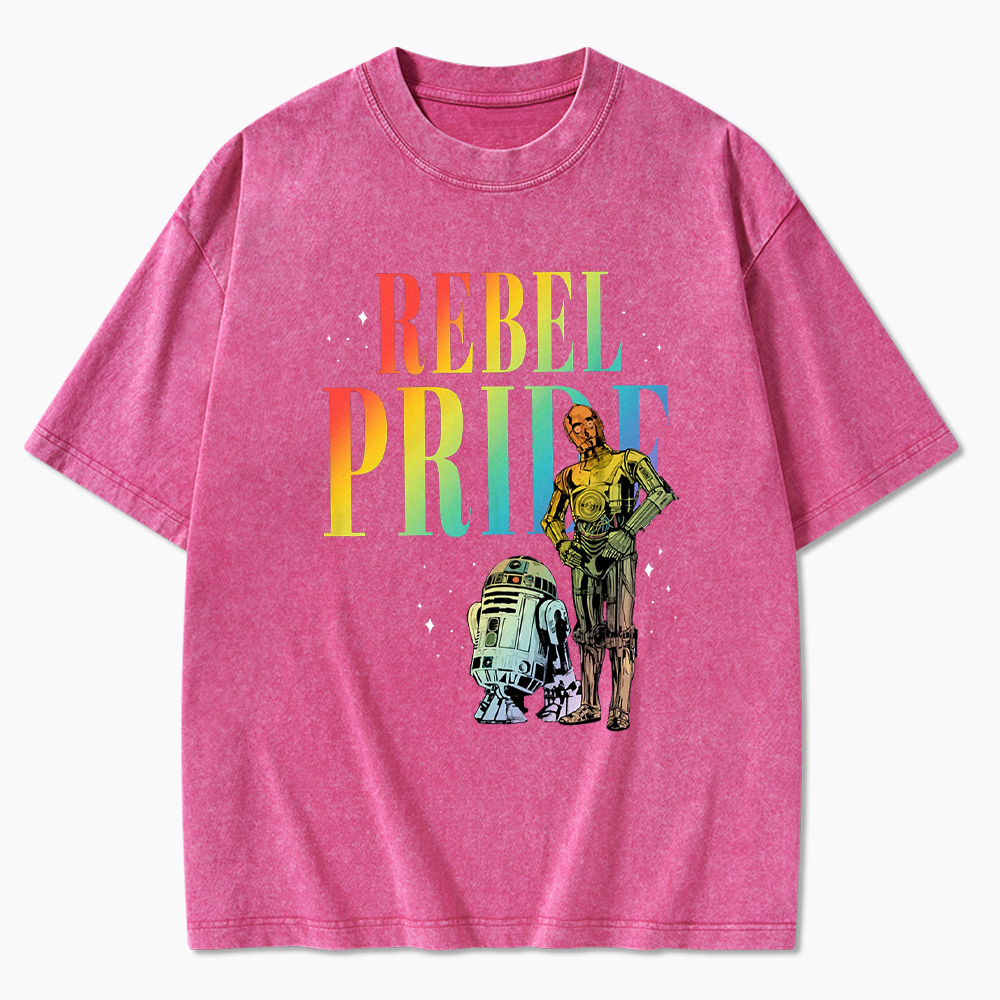 Rebel Rainbow Pride Washed T-Shirt