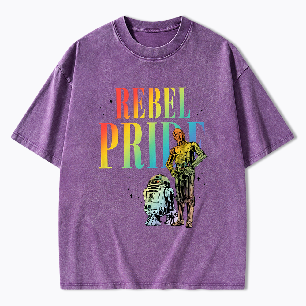 Rebel Rainbow Pride Washed T-Shirt