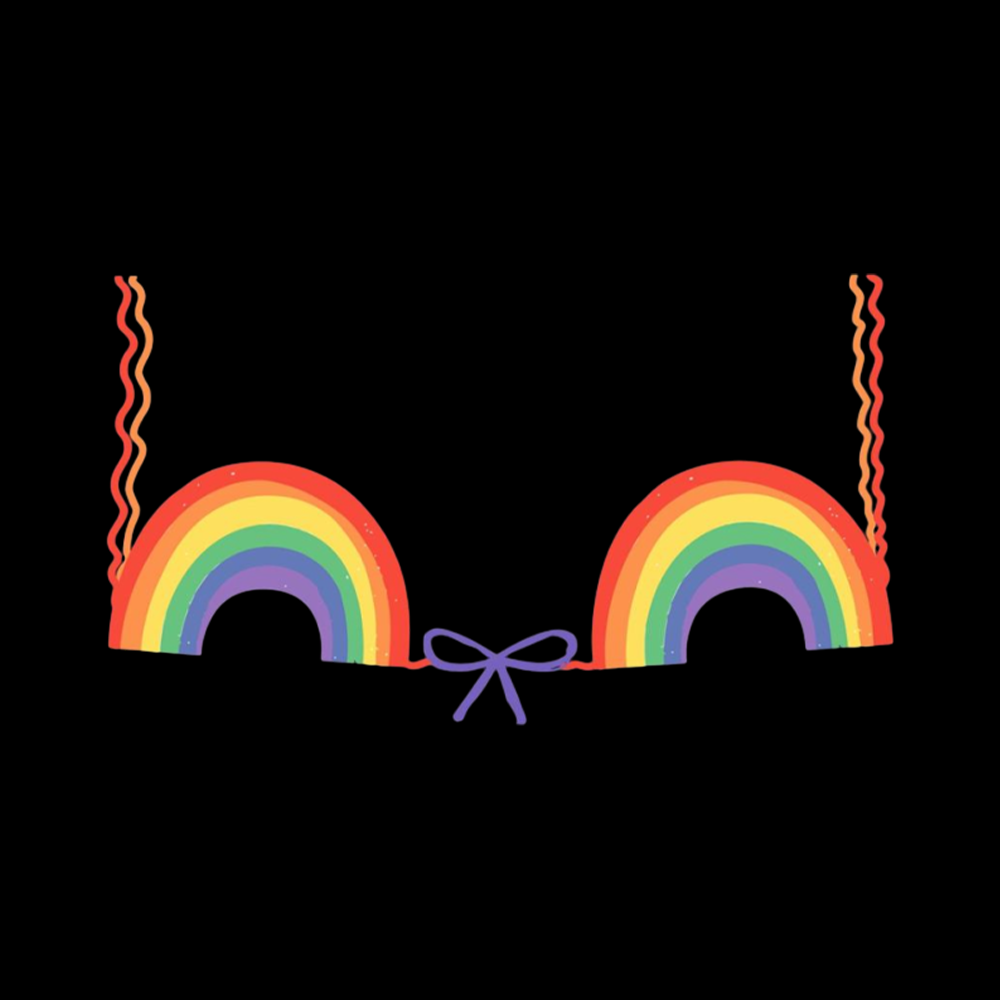 Queer Bra Off Shoulder T-shirt