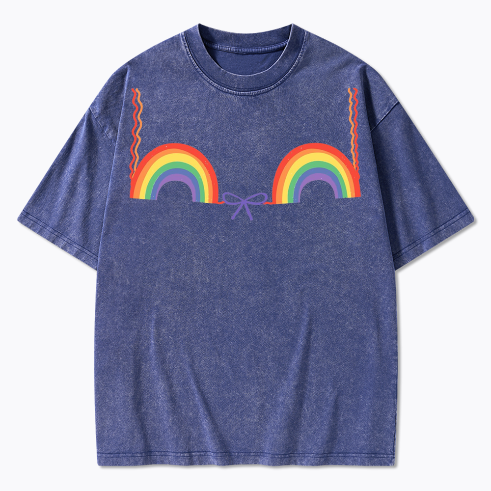 Queer Bra Washed T-Shirt