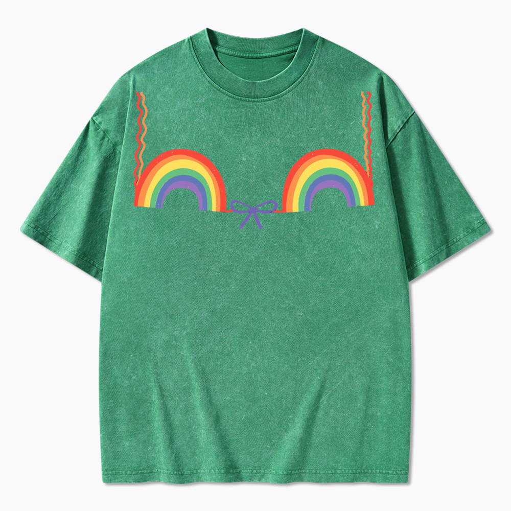 Queer Bra Washed T-Shirt