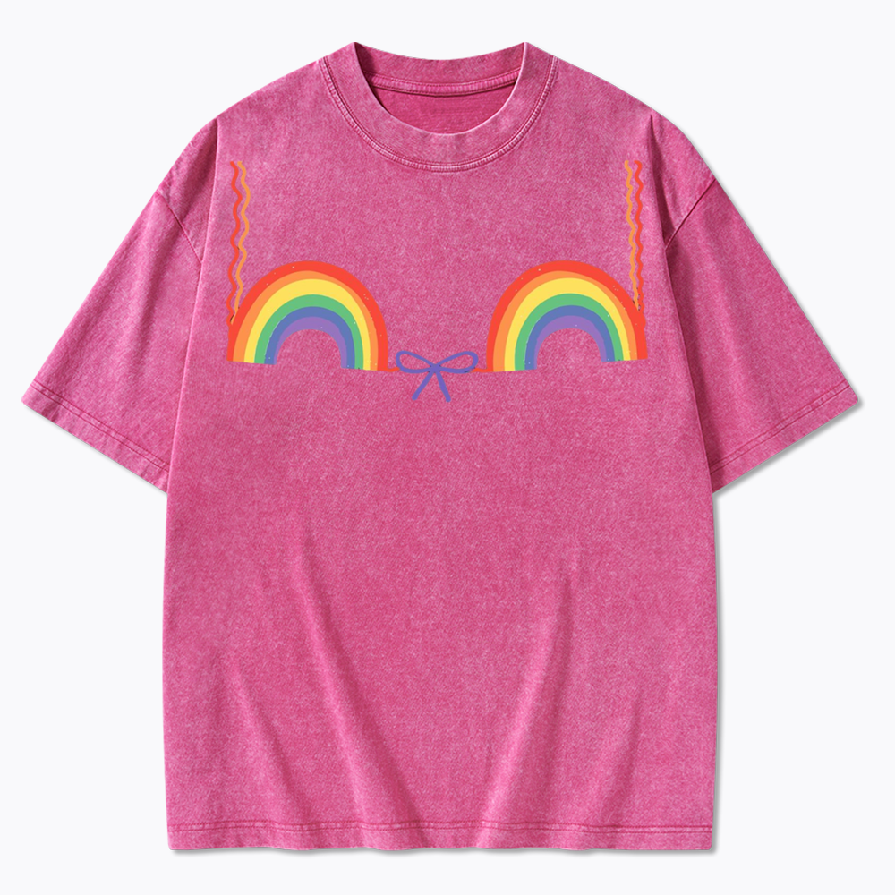 Queer Bra Washed T-Shirt