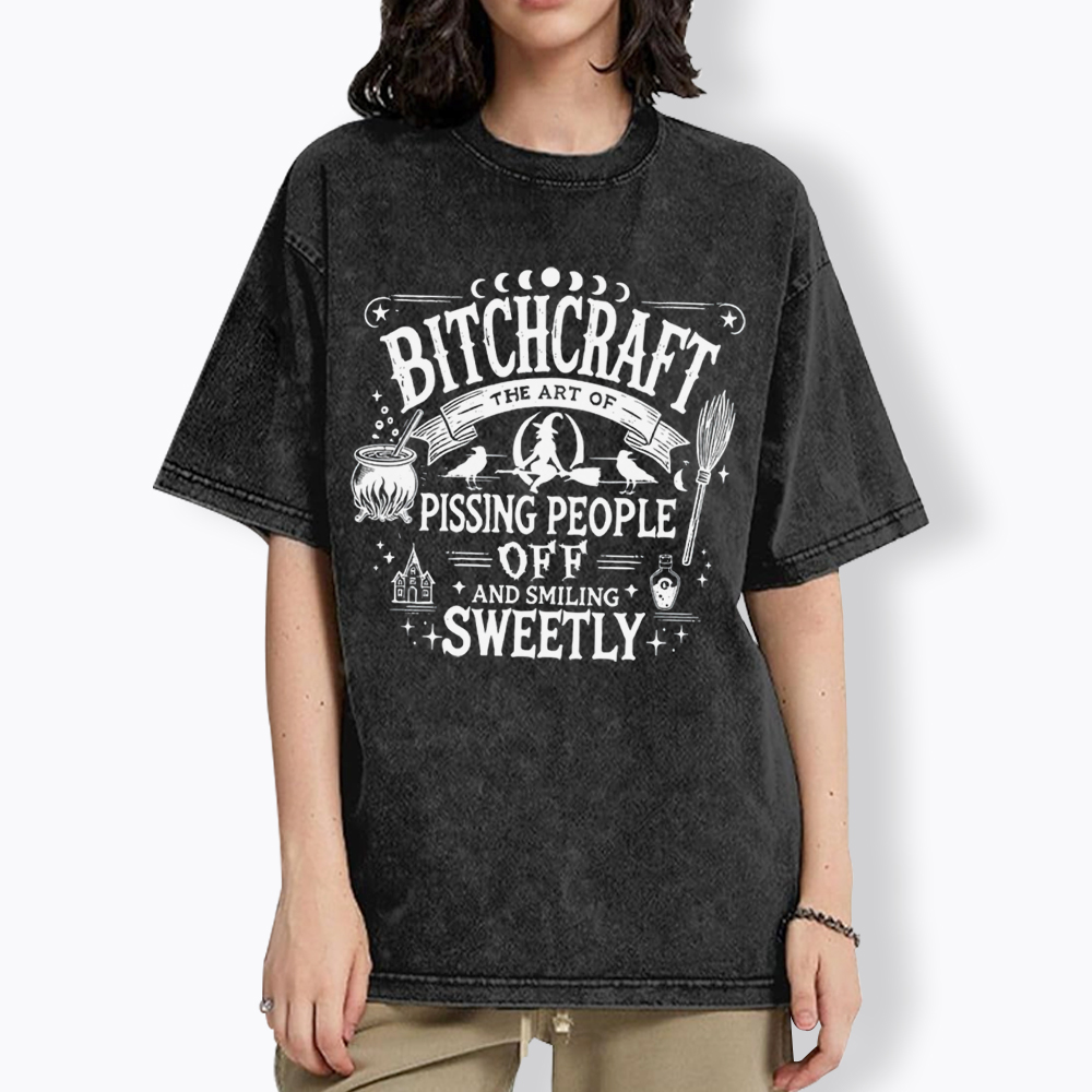 Bitchcraft Witchy Vibes Washed T-Shirt