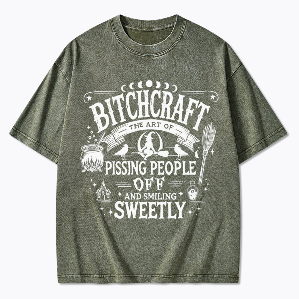 Bitchcraft Witchy Vibes Washed T-Shirt
