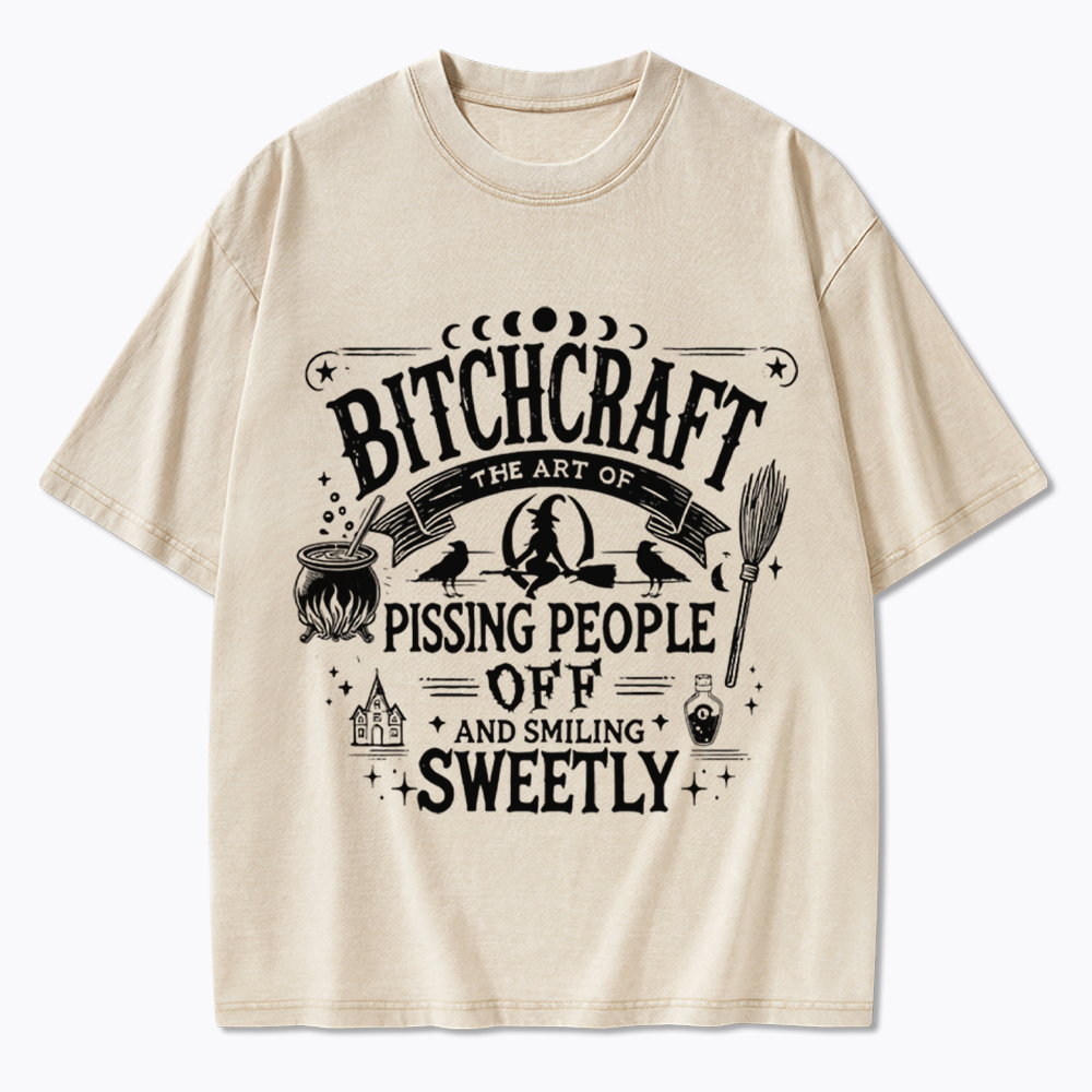 Bitchcraft Witchy Vibes Washed T-Shirt
