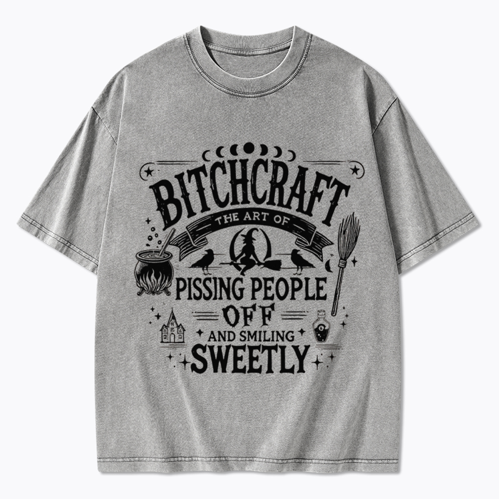 Bitchcraft Witchy Vibes Washed T-Shirt