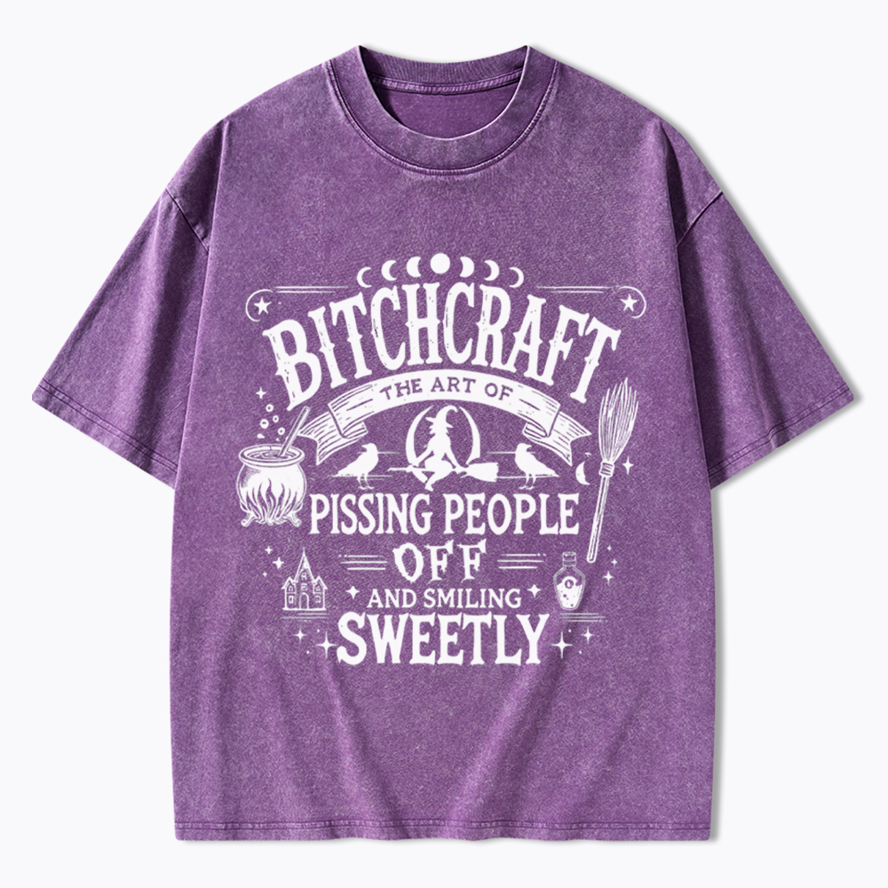 Bitchcraft Witchy Vibes Washed T-Shirt