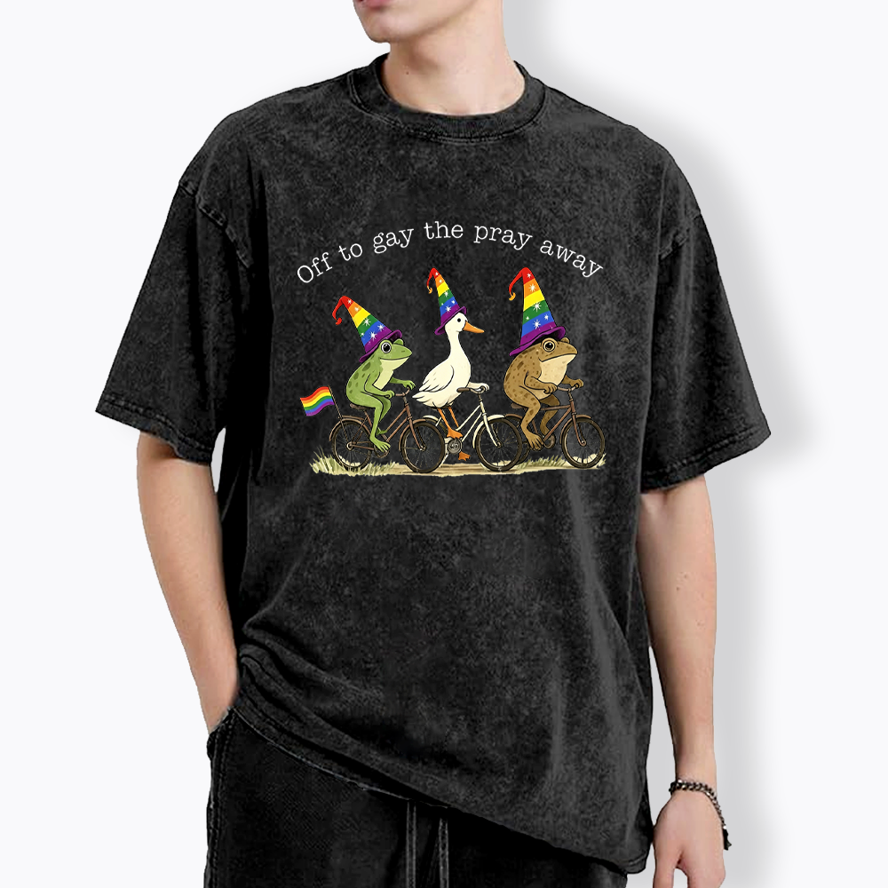 Off To LGBTQ Pride Washed T-Shirt