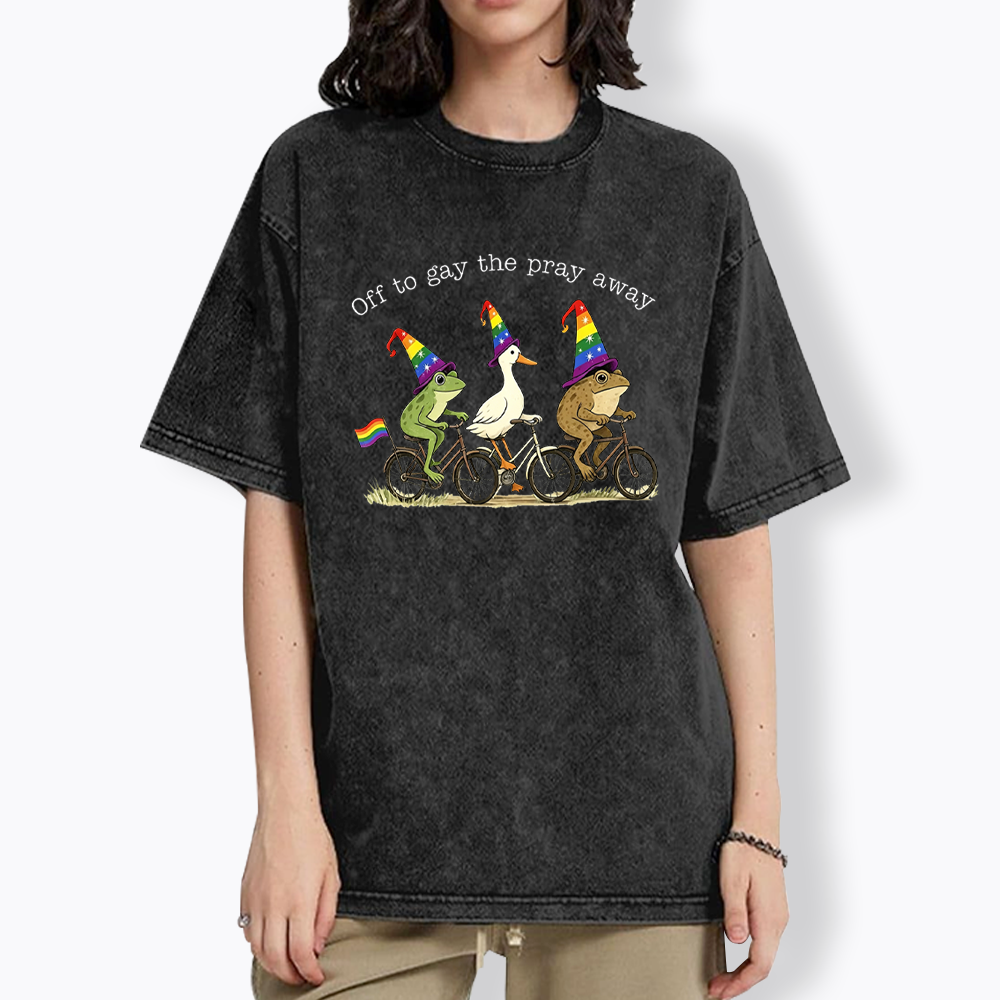 Off To LGBTQ Pride Washed T-Shirt