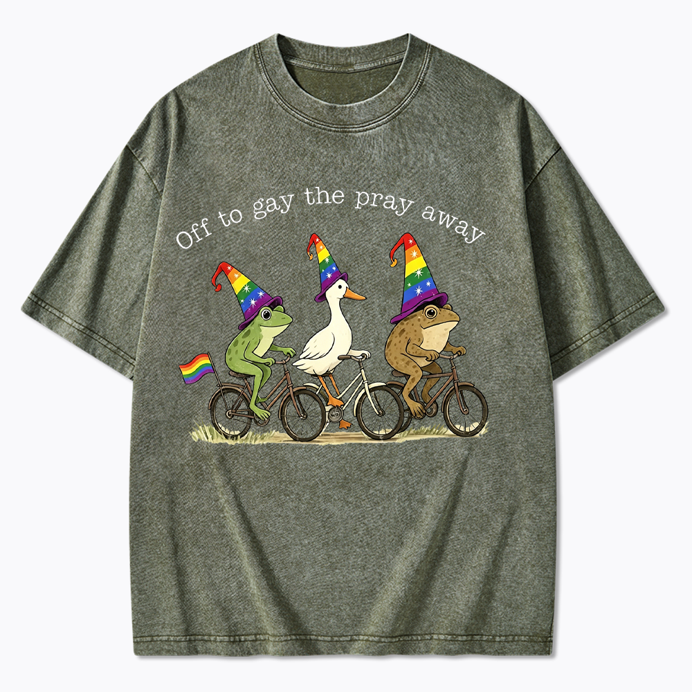 Off To LGBTQ Pride Washed T-Shirt
