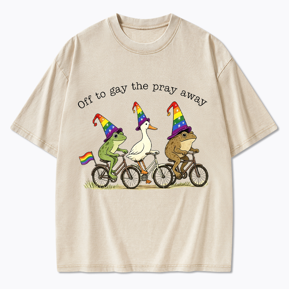 Off To LGBTQ Pride Washed T-Shirt