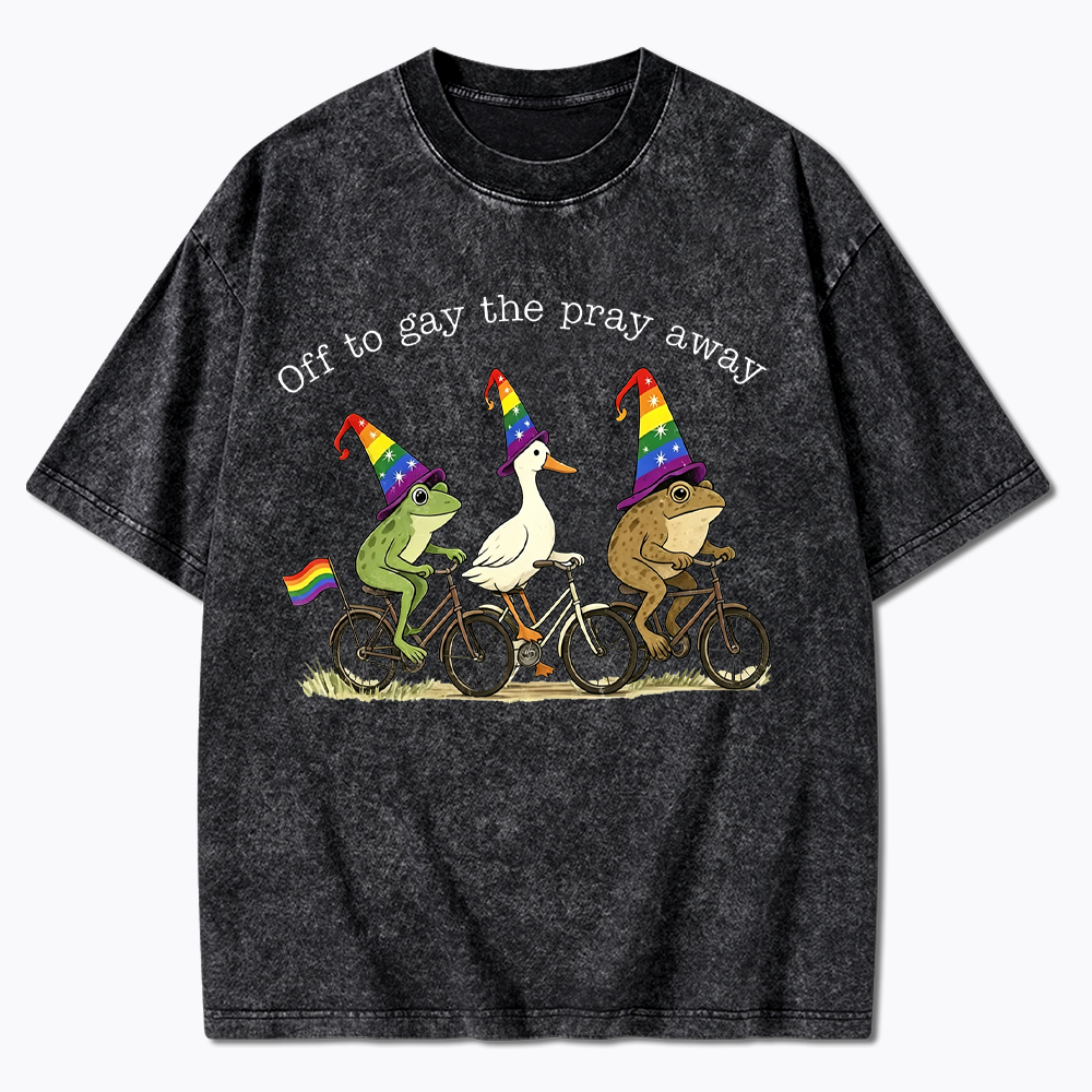 Off To LGBTQ Pride Washed T-Shirt