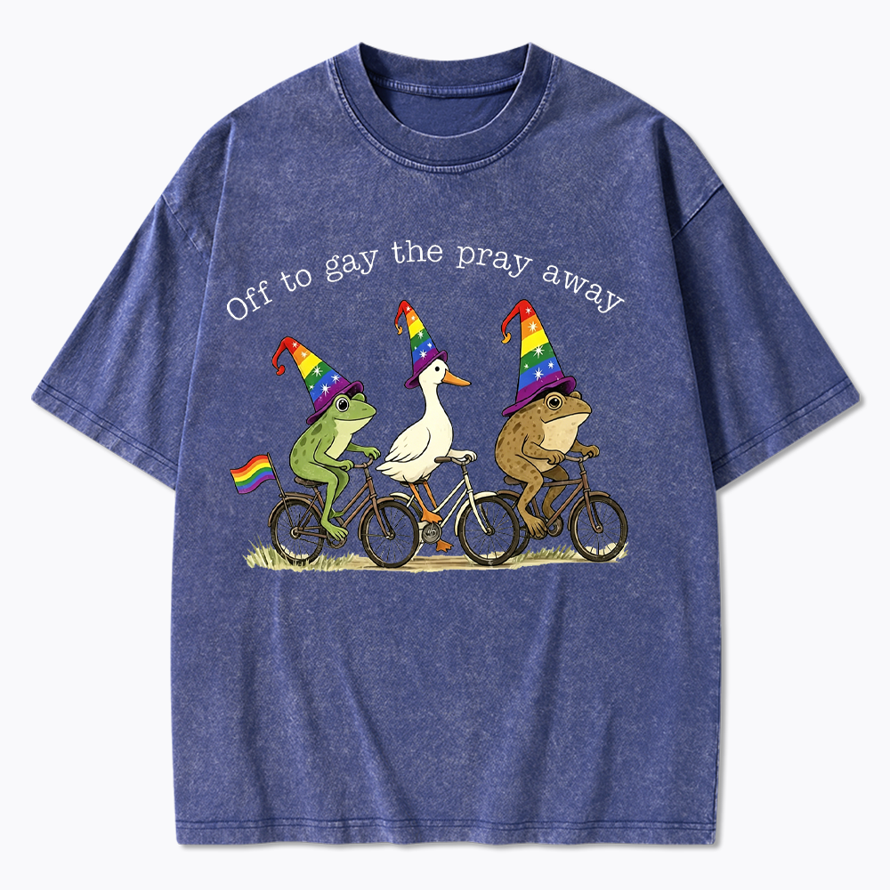 Off To LGBTQ Pride Washed T-Shirt