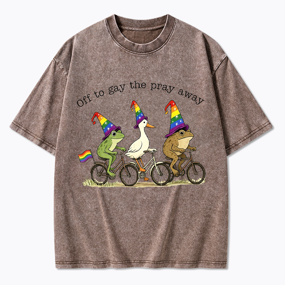 Off To LGBTQ Pride Washed T-Shirt