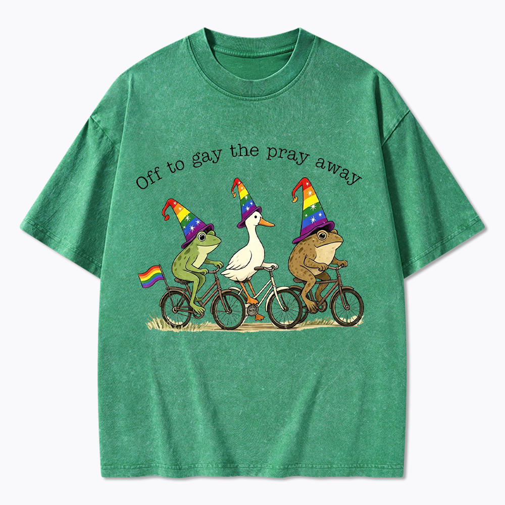 Off To LGBTQ Pride Washed T-Shirt