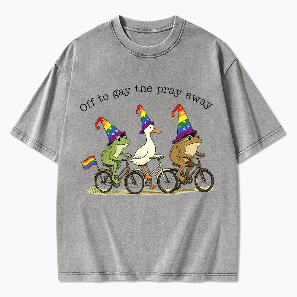 Off To LGBTQ Pride Washed T-Shirt