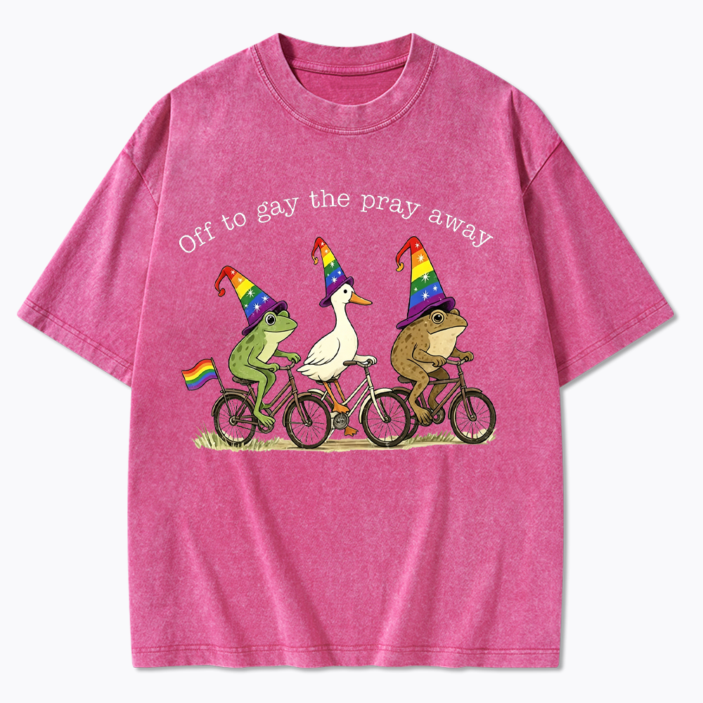 Off To LGBTQ Pride Washed T-Shirt