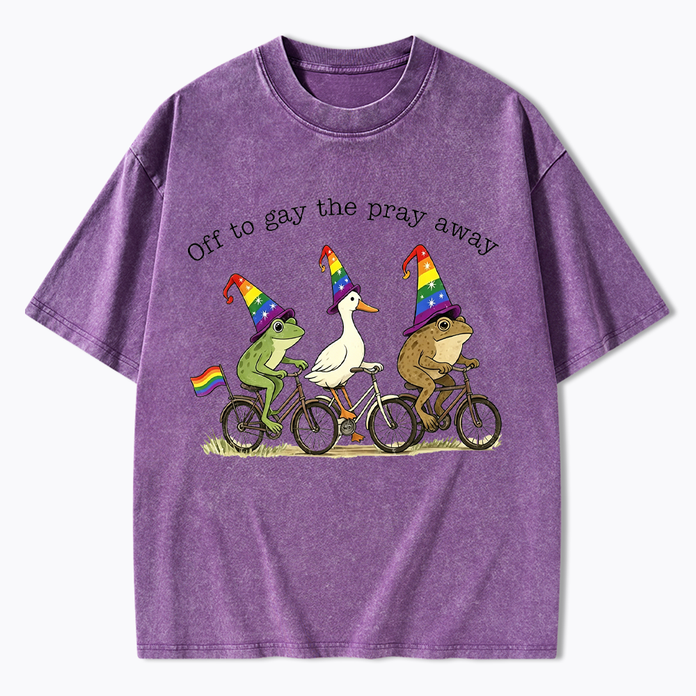 Off To LGBTQ Pride Washed T-Shirt