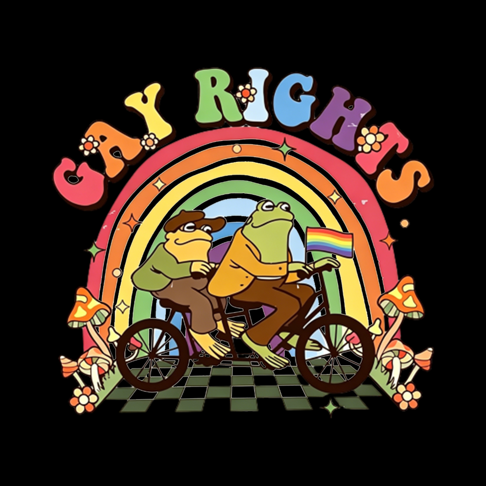 Frog And Toad Gay Rights Washed T-Shirt