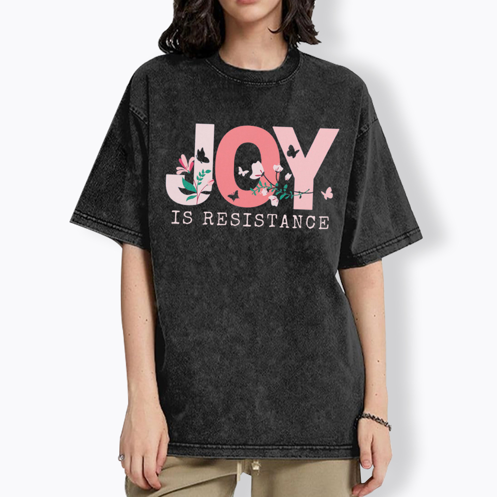 Joy is Resistance Washed T-Shirt