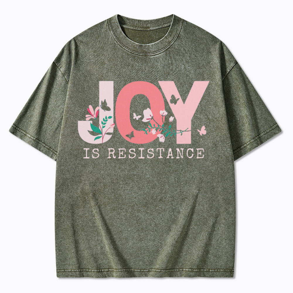 Joy is Resistance Washed T-Shirt