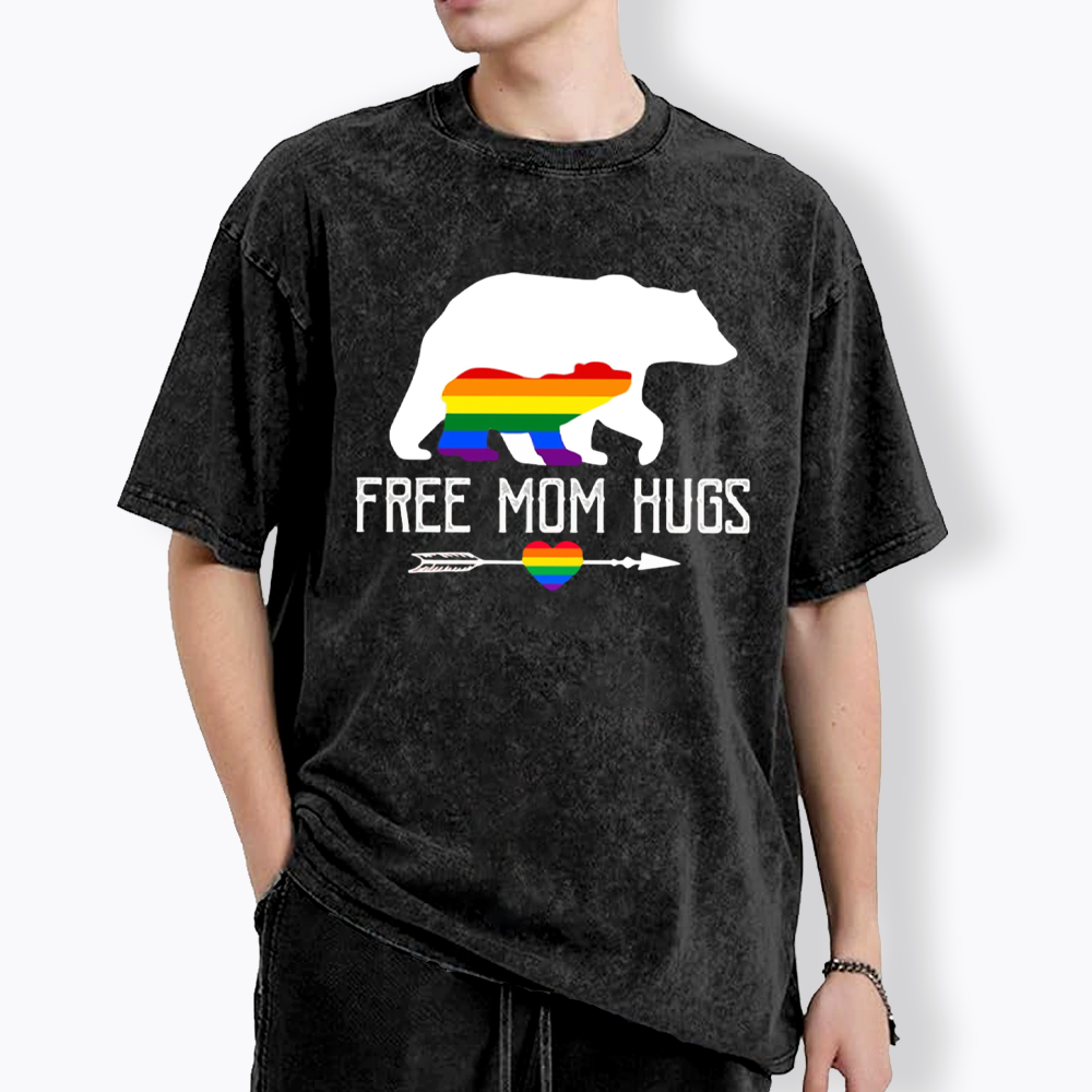 Free Mom Hugs Washed T-Shirt